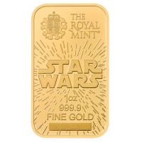 Grobritannien Star Wars(TM) Helle Seite der Macht (Light Side of the Force) Barren 1 Oz Gold Rckseite