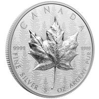 Kanada - 50 CAD Maple Leaf 2024 - 5 Oz Silber Ultra High Relief 