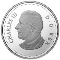 Kanada - 1 CAD Jahrestag der Krnung Seiner Majestt Knig Charles III. 2024 - Silber Proof 