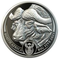 Sdafrika 50 Rand Big Five Buffalo Bffel 2021 1 Oz Platin