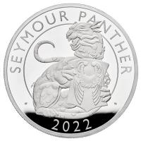 Grobritannien - 10 GBP Tudor Beasts (1.) Seymour Panther 2022 - 5 Oz Silber PP