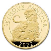 Grobritannien - 25 GBP Tudor Beasts (1.) Seymour Panther 2022 - 1/4 Oz Gold PP