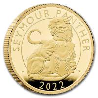 Grobritannien - 25 GBP Tudor Beasts (1.) Seymour Panther 2022 - 1/4 Oz Gold PP