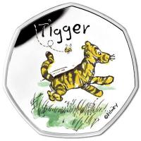 Grobritannien 0,5 GBP Winnie the Pooh Tigger Silber PP