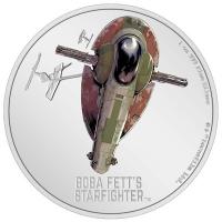 Niue 2 NZD Star Wars Boba Fetts Starfighter (Sklave II) 2022 1 Oz Silber PP Rckseite