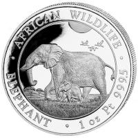 Somalia - 1000 Shillings Elefant 2022 - 1 Oz Platin PP (nur 30 Stck!!!)