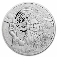 Niue - 2 NZD Icons of Inspiration: Isaac Newton 2022 - 1 Oz Silber PP