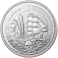 Solomon Islands 2 Dollar Pirate Queens (3.) Mary Read 2021 1 Oz Silber
