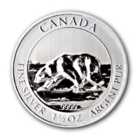 Kanada 8 CAD Polar Br 2013 1,5 Oz Silber