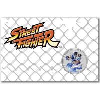 Tuvalu 1 TVD Street Fighter (2.): Chun Li Blister 2022 1 Oz Silber BLISTER