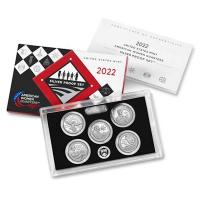 USA 1,25 USD American Woman Quarter Silver Proof Set 2022 Silber PP