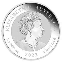 Australien 1 AUD Myths & Legends: Phoenix 2022 1 Oz Silber Rckseite
