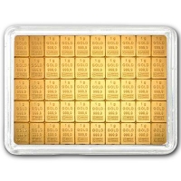 Goldbarren Tafelbarren 50 * 1g Gold
