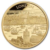 Grobritannien 200 GBP City Views (1.) London 2022 2 Oz Gold PP