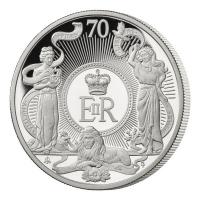 St. Helena 2 Pfund Queen Elizabeth II Platinum Jubilee 2022 2 Oz Silber PP