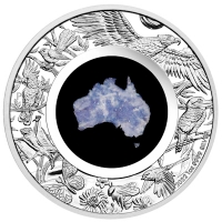 Australien 1 AUD Great Southern Land Blue Lepidolite 2022 1 Oz Silber Rckseite