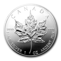 Kanada - 5 CAD Maple Leaf 1992 - 1 Oz Silber