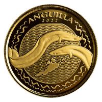 Anguilla 10 Dollar EC8_5 Aal (Eel) 2022 1 Oz Gold