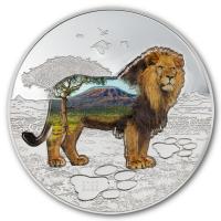 Mongolei - 1000 Togrog Into the Wild: Lwe (Lion) 2022 - 2 Oz Silber