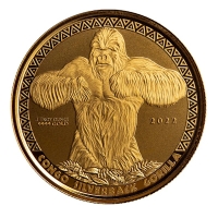 Kongo 1000 Francs Gorilla 2022 1/10 Oz Gold