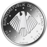 Deutschland 20 EURO 1200 Jahre Kloster Corvey 2022 Silber Spiegelglanz Rckseite