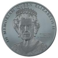 Cook Island 5 CID Queen Elizabeth II. In Memoriam 2022 1 Oz Silber Black Proof