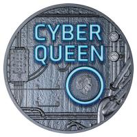 Cook Island 20 CID Cyber Queen The Beginning 2023 3 Oz Silber Color Black Proof Rckseite