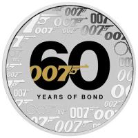 Tuvalu 1 TVD James Bond 007 60 Jahre Kinofilm COLOR 2022 1 Oz Silber Color