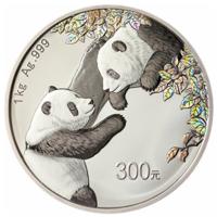 China 300 Yuan Panda 2023 1 KG Silber PP