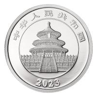 China 1000 Yuan Panda 2023 30g Platin Rckseite