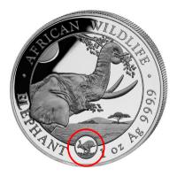 Somalia African Wildlife Elefant 2023 1 Oz Silber Privy Hase