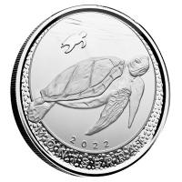 Montserrat 2 Dollar EC8_5 Schildkrte (Turtle) 2022 1 Oz Silber