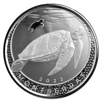 Montserrat - 2 Dollar EC8_5 Schildkrte (Turtle) 2022 - 1 Oz Silber