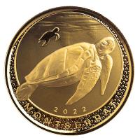 Montserrat 10 Dollar EC8_5 Schildkrte (Turtle) 2022 1 Oz Gold