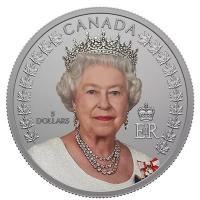 Kanada 5 CAD Portrt von Knigin Elisabeth II. 2022 Silber PP Color