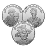 Kanada 60 CAD Knigin Elisabeth II. 3 Coin Set 2022 3*1 Oz Silber PP