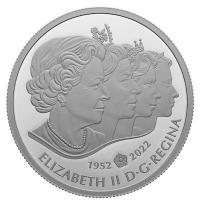 Kanada 60 CAD Knigin Elisabeth II. 3 Coin Set 2022 3*1 Oz Silber PP Rckseite