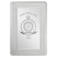 Niue - 2 NZD Tarotkarten (11.) Das Rad des Schicksals 2023 - 1 Oz Silber
