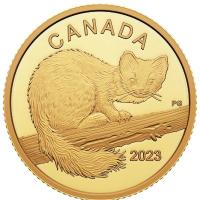 Kanada - 10 CAD Der neugierige Marder 2023 - 1,58g Gold