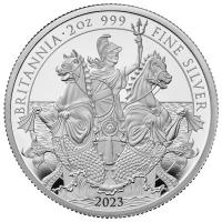 Grobritannien 5 GBP Britannia 2023 2 Oz Silber PP