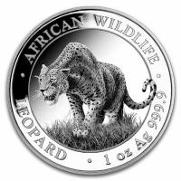 Somalia African Wildlife Leopard 2023 1 Oz Silber