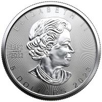 Kanada 5 CAD Maple Leaf COLOR 2023 1 Oz Silber Color Rckseite