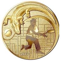 Frankreich 50 EURO Franzosische exzellenz Lacoste 2023 1/4 Oz Gold PP