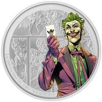 Niue 10 NZD DC(TM) Villains: The Joker(TM) (1.) 3 Oz Silber PP Color