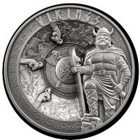Samoa - 25 Dollar Wikinger 2023 - 1 KG Silber Antik Finish