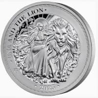St. Helena - 2 Pfund Una and the Lion 2023 - 2 Oz Silber PP