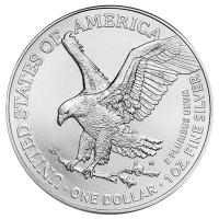 USA 1 USD Silver Eagle 2023 1 Oz Silber Gilded Rckseite