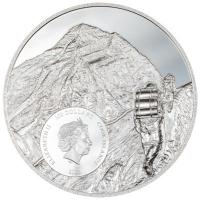 Cook Island - 100 CID Mount Everest Erstbesteigung - 1 KG Silber PP Ultra High Relief