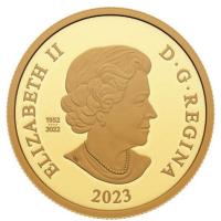 Kanada 200 CAD His Majesty King Charles III Royal Cypher 2023 1 Oz Gold PP Rckseite