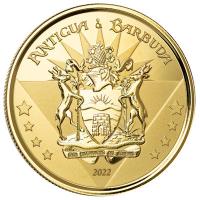 Antigua und Barbuda 10 Dollar EC8_5 Coat of Arms 2022 1 Oz Gold